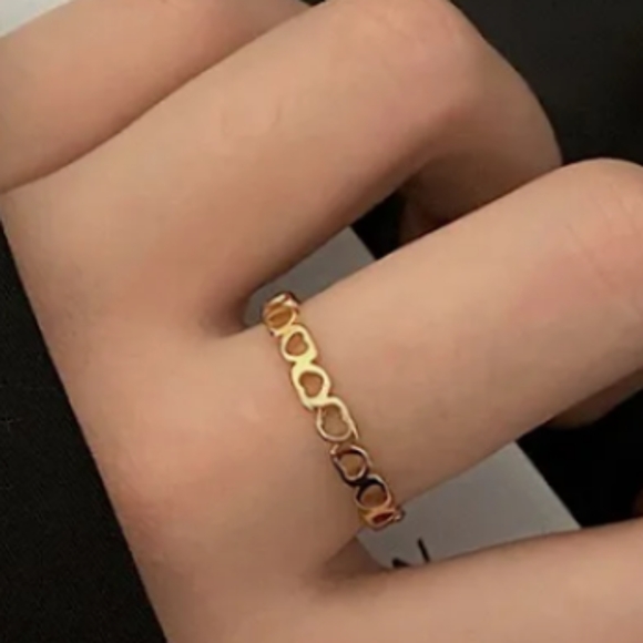 💜 ❤️ New gold plated heart band - Picture 4 of 5